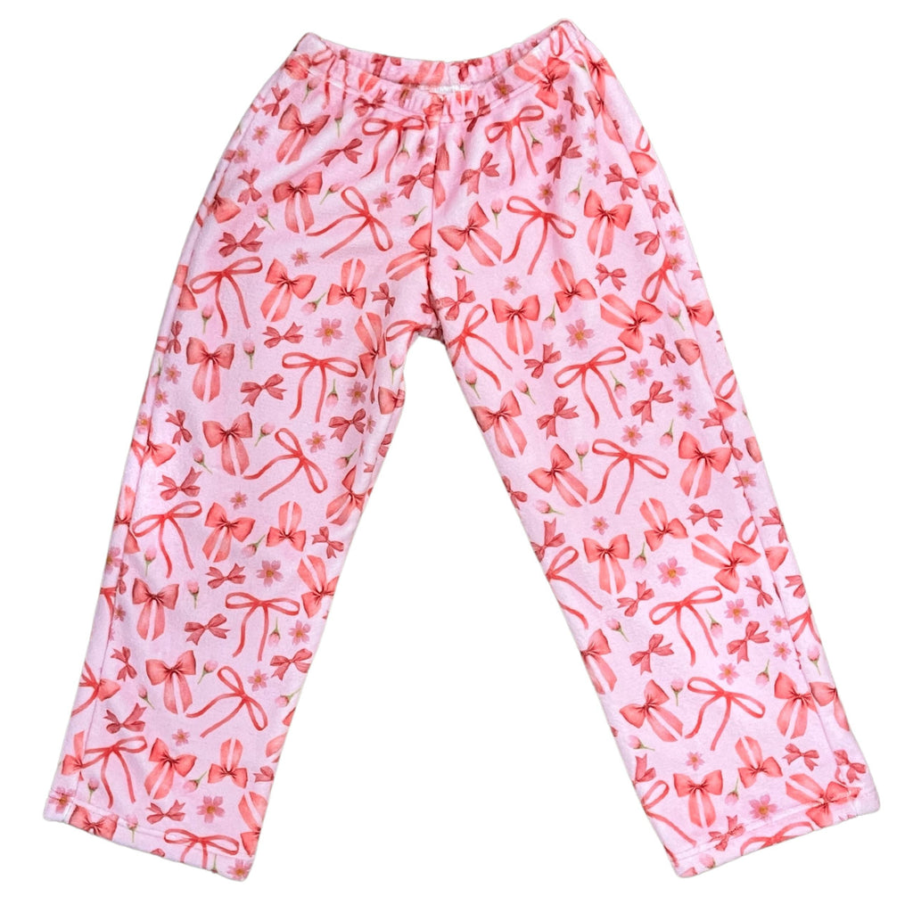 Bows Fuzzy Pants