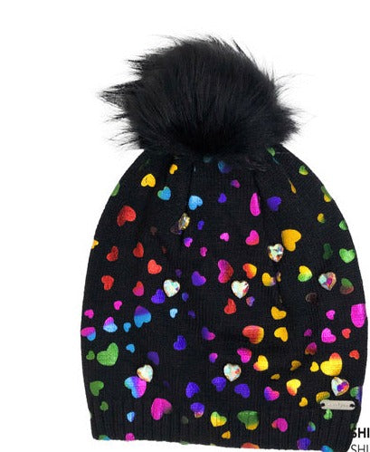 Metallic Hearts Hat