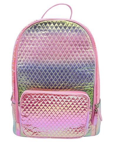 Bari Lynn Full Size Backpack- Quilted Pink Pastel