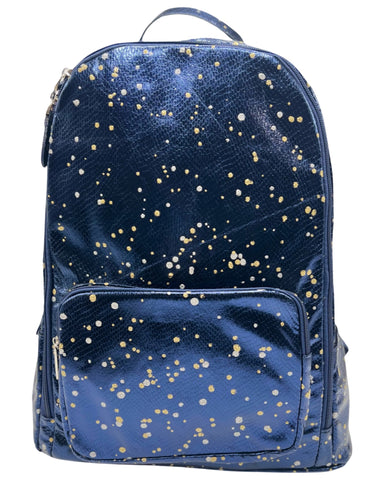 Bari Lynn Full Size Backpack- Navy Splatter
