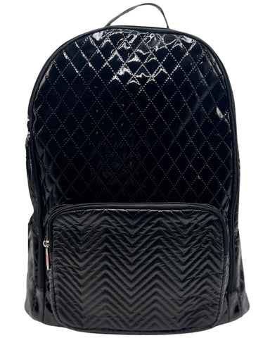Bari Lynn Full Size Backpack- Quilted Black
