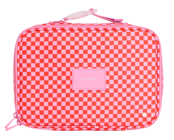 State Bags Rodgers Lunch Box- Strawberry Check