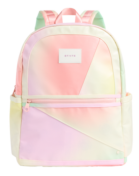 State Bags Kane Double Pocket LARGEST SIZE Backpack- Tie Dye Patchwork