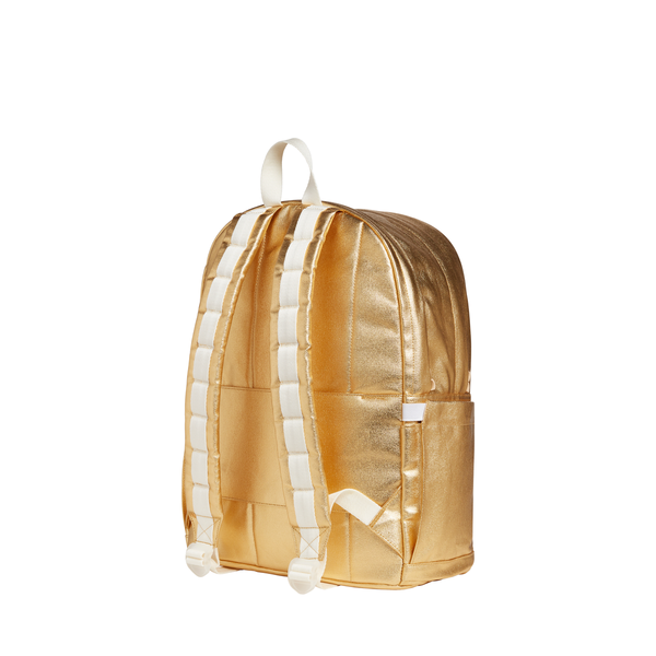 State Bags Kane Double Pocket LARGEST SIZE Backpack- Gold