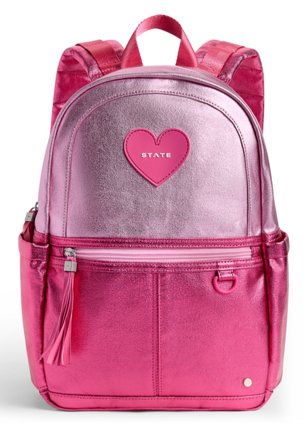 State Bags Kane Mini Backpack- Pink/Hot Pink Colorblock