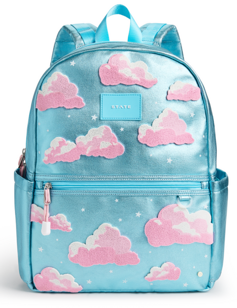 State Bags Kane Double Pocket Backpack- Clouds