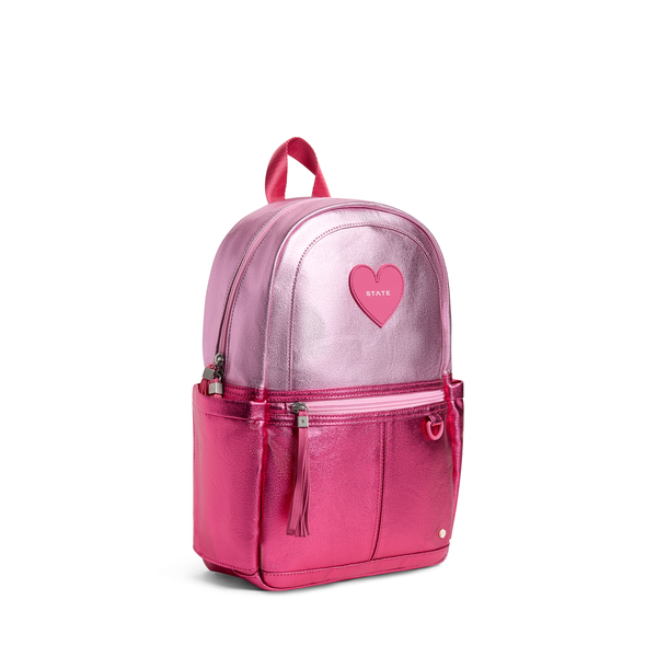 State Bags Kane Mini Backpack- Pink/Hot Pink Colorblock