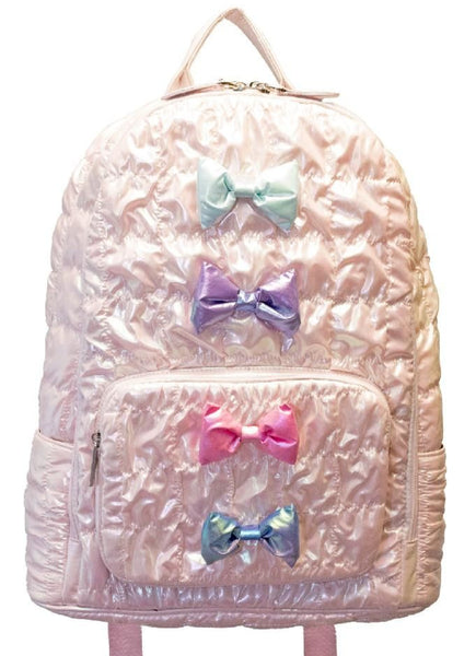 Bari Lynn Full Size Backpack- Puffy Pastel Bows