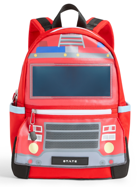 State Bags Kane Mini Backpack- Firetruck