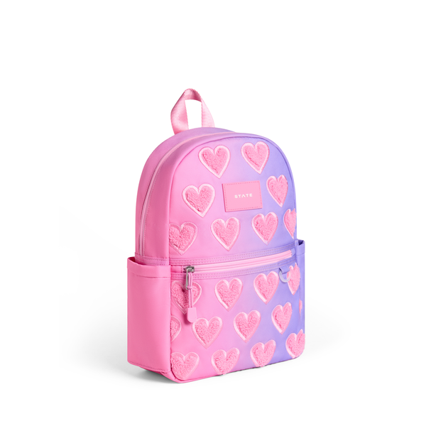 State Bags Kane Mini Backpack- Ombre Fuzzy Hearts