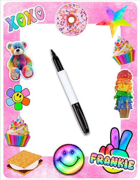 Custom Laminated Dry Erase Board