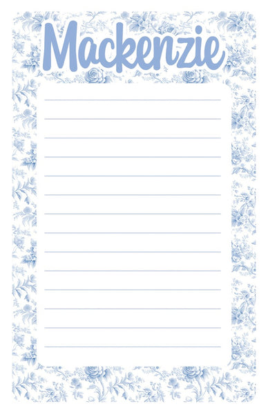Custom Lined Notepad