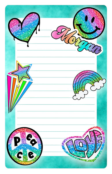 Custom Lined Notepad