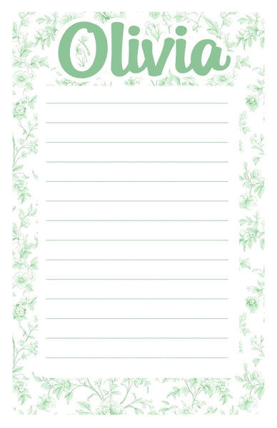 Custom Lined Notepad