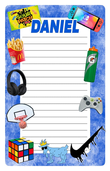 Custom Lined Notepad