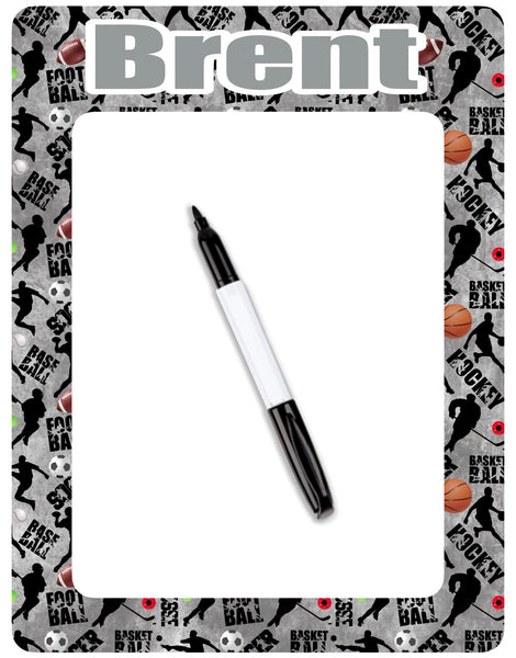 Custom Laminated Dry Erase Board