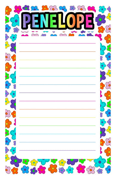 Custom Lined Notepad