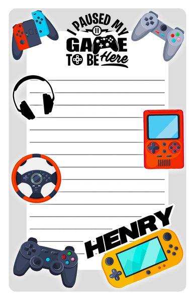 Custom Lined Notepad
