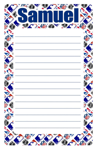 Custom Lined Notepad