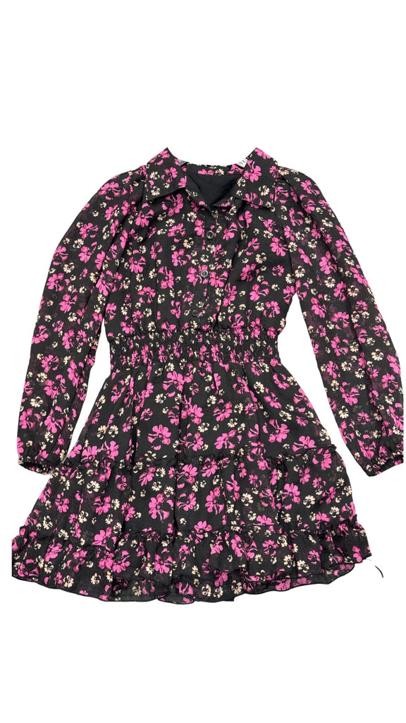 Black & Pink Floral Dress (sz 4)
