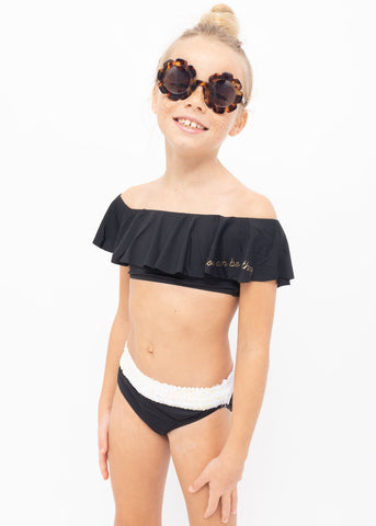 "You Can Be Anything" Black Bikini with Sequin belt