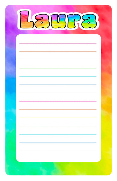 Custom Lined Notepad