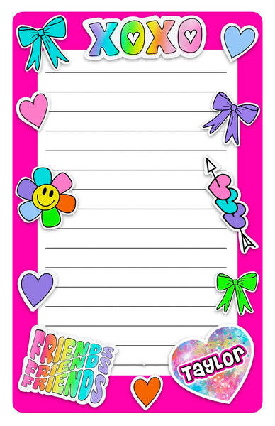 Custom Lined Notepad