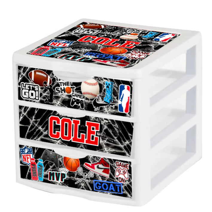 Boys Custom Mini & Medium Size Drawers