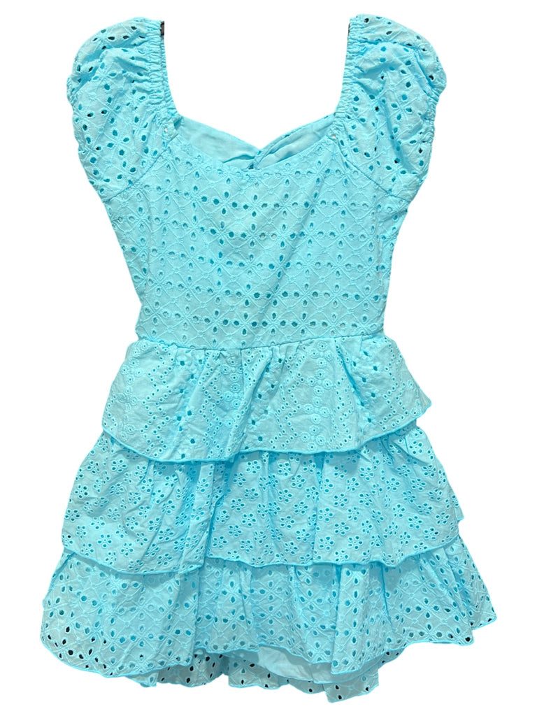 Blue Eyelet Dress (Sz 5)