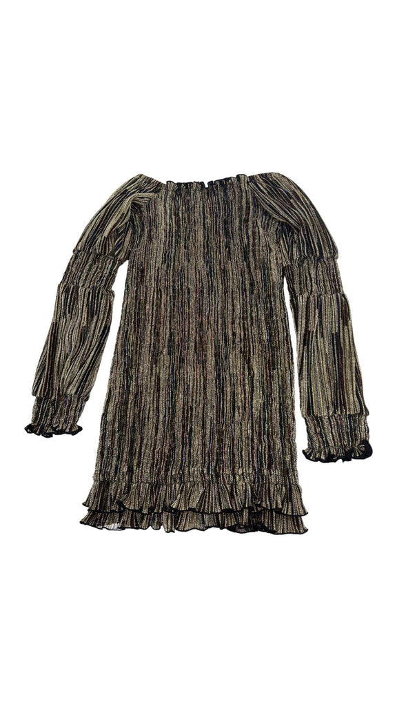 Metallic Roughing Dress (sz 4)