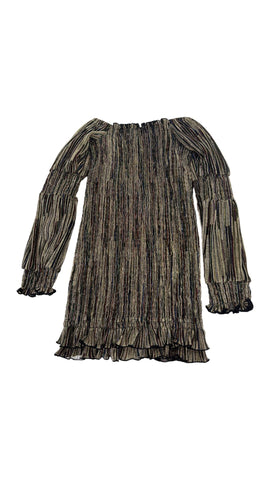 Metallic Roughing Dress (sz 4)