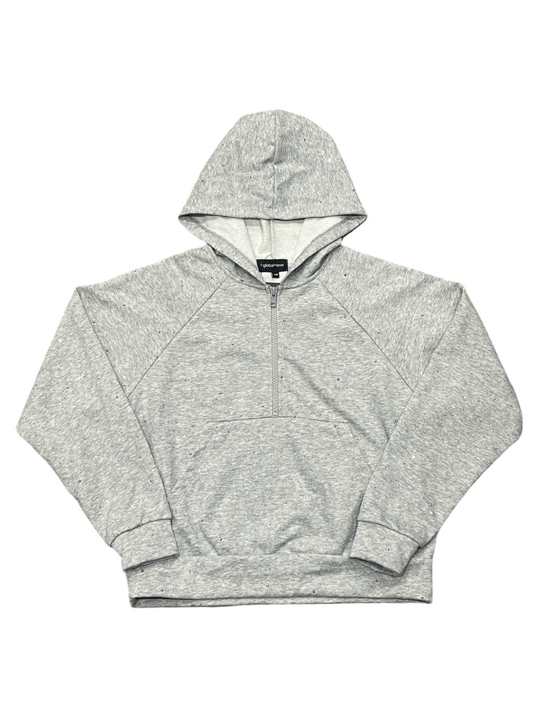 Grey Studded Hoodie (sz JR Small & JR Medium)