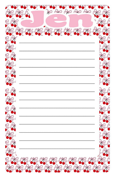 Custom Lined Notepad