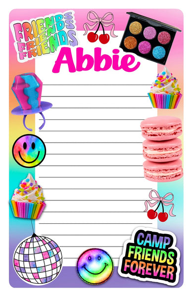 Custom Lined Notepad