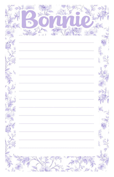 Custom Lined Notepad