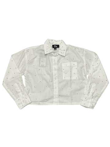 Studded Button Down (sz Medium- 8)