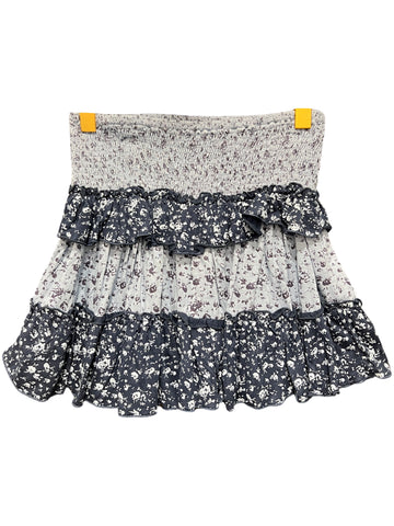 Blue Floral Skirt