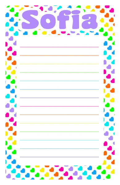 Custom Lined Notepad