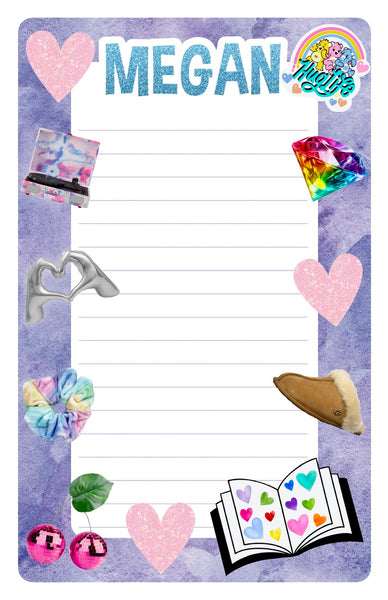 Custom Lined Notepad