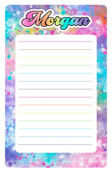 Custom Lined Notepad