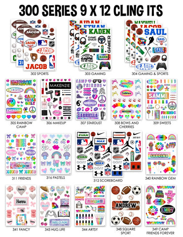 Custom Cling-It Sheets 9x12