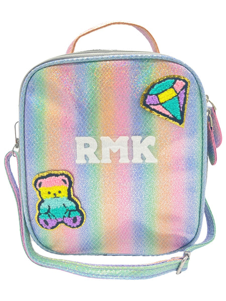 Bari Lynn Lunch Bag- Rainbow Shimmer