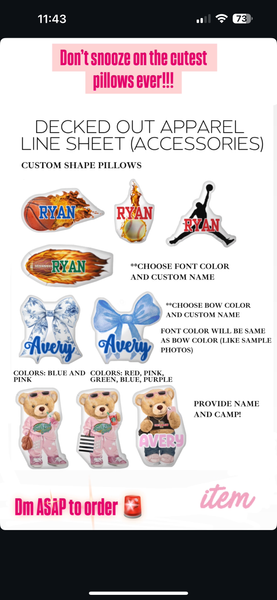 Custom Baller Pillow