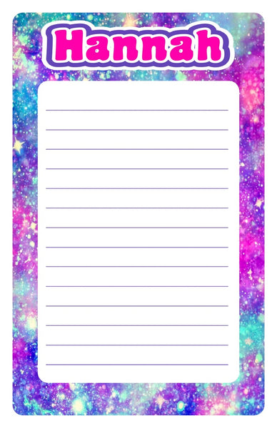 Custom Lined Notepad
