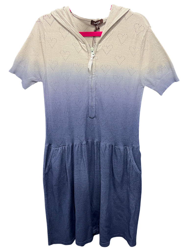 Ombre Blue Zip Up Dress (sz 10)