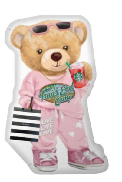 Custom Camp Bear Pillow