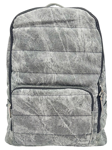 Bari Lynn Full Size Backpack- Tie Dye Black Denim