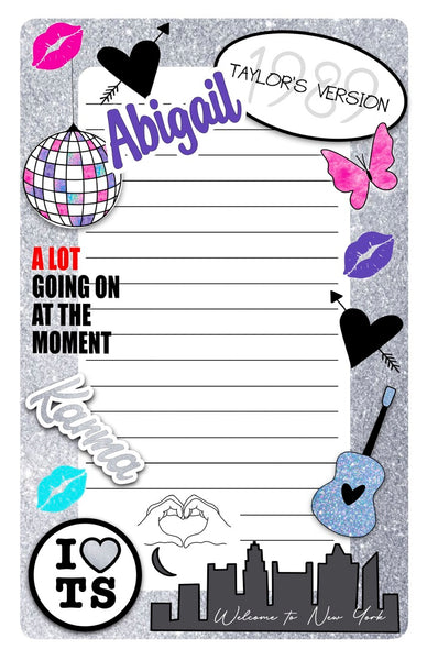 Custom Lined Notepad