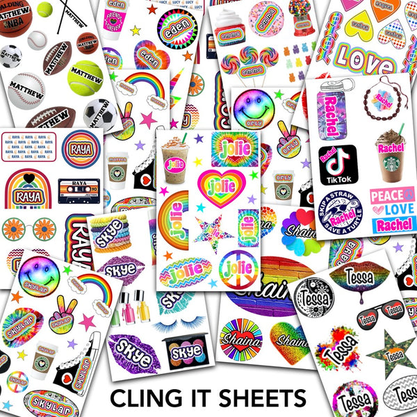 Custom Cling-It Sheets 9x12