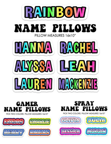 Custom Name Pillow